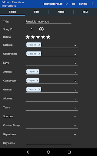 MobileSheets Screenshot 2