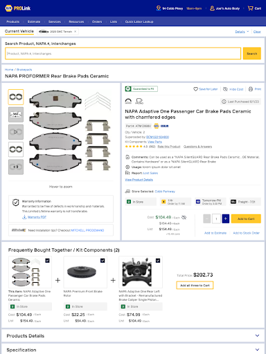 NAPA PROLink Screenshot 13