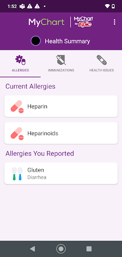 Trinity Health MyChart Screenshot 8