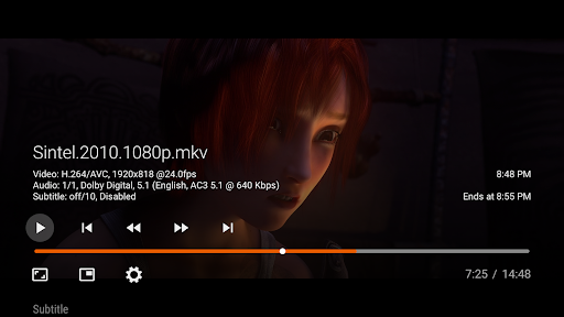Vimu Media Player for TV Screenshot 1