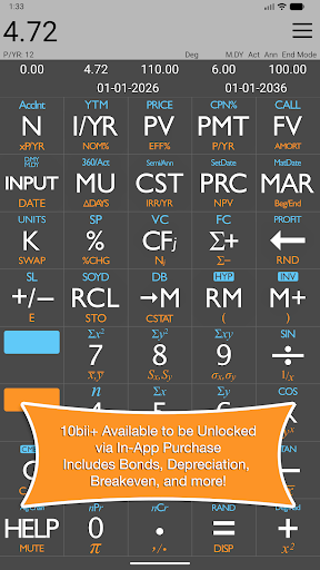 10bii Financial Calculator Screenshot 15
