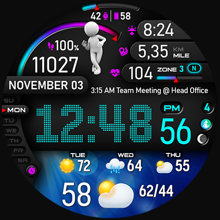 PER23 Digital Watch Face Screenshot 44