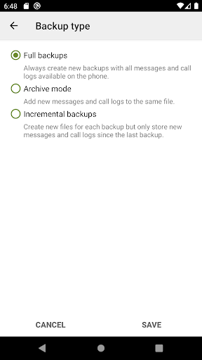 SMS Backup & Restore Screenshot 4