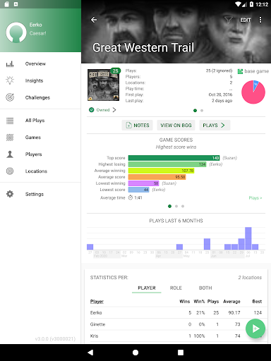 Board Game Stats Screenshot 10