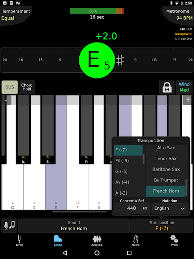 TonalEnergy Tuner & Metronome Screenshot 6