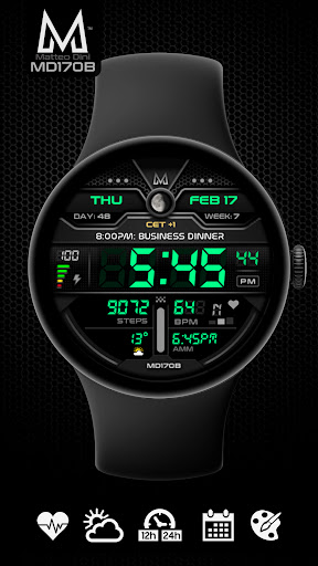 MD170B Digital watch face Screenshot 15