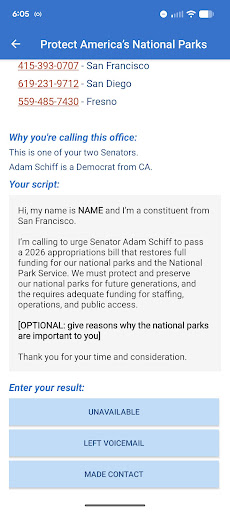 5 Calls: Contact Your Congress Screenshot 6