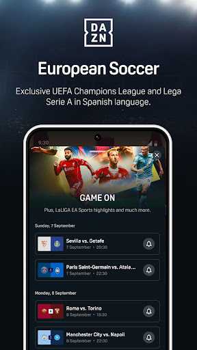 DAZN - Watch Live Sports Screenshot 1