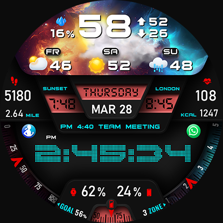 PER27 Digital Watch Face Screenshot 13