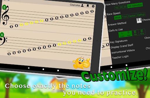 Flashnote Derby- music notes! Screenshot 1