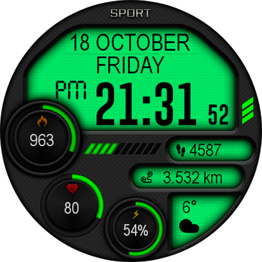 Digital Iwasa Watch Face Screenshot 19