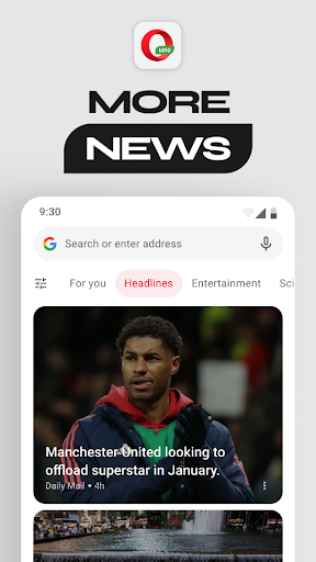 Opera Mini: Fast Web Browser Screenshot 3