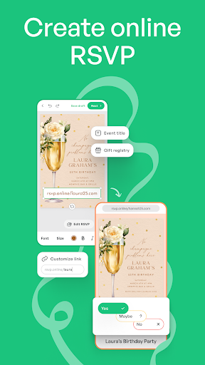 Invitation Maker: Cards & RSVP Screenshot 14