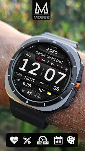 MD332 Digital watch face Screenshot 3