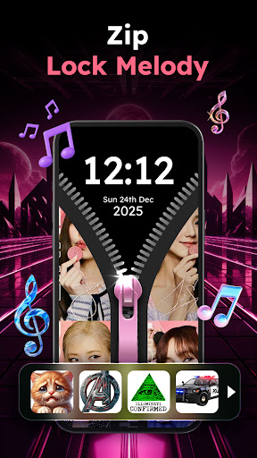 Zipper Lock Wallpapers Screen Screenshot 8