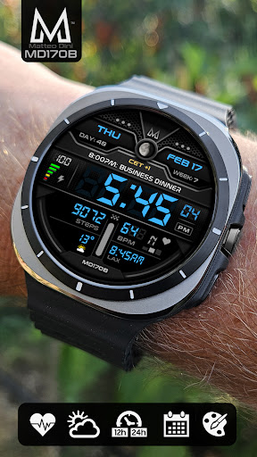 MD170B Digital watch face Screenshot 9