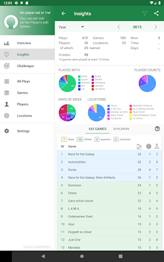 Board Game Stats Screenshot 4