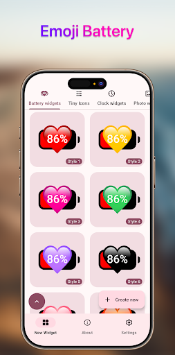 Emoji Battery Widget Screenshot 3