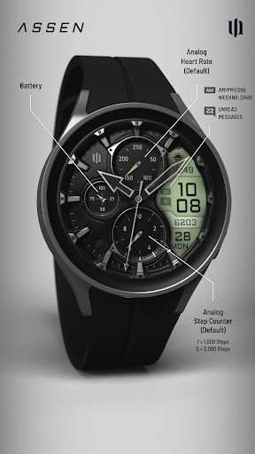 S4U Assen - Hybrid watch face Screenshot 1