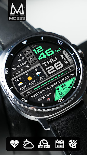 MD339 Digital watch face Screenshot 7