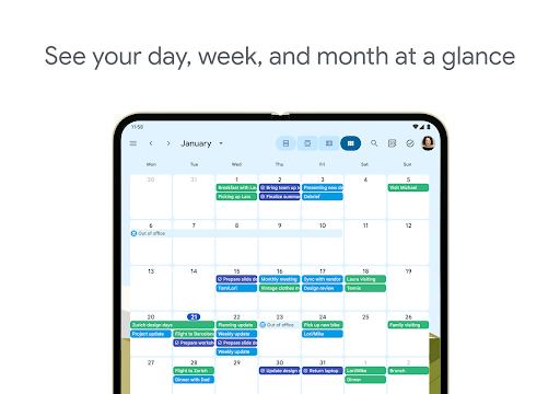Google Calendar Screenshot 1