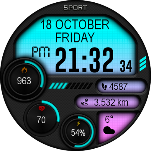 Digital Iwasa Watch Face Screenshot 6