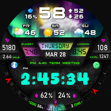 PER27 Digital Watch Face Screenshot 9
