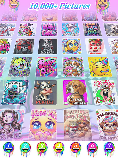 Meme Color By Number Game Screenshot 11