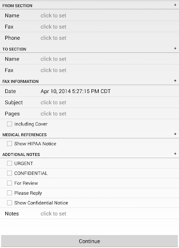 FaxCover Pro Create Cover Page Screenshot 10