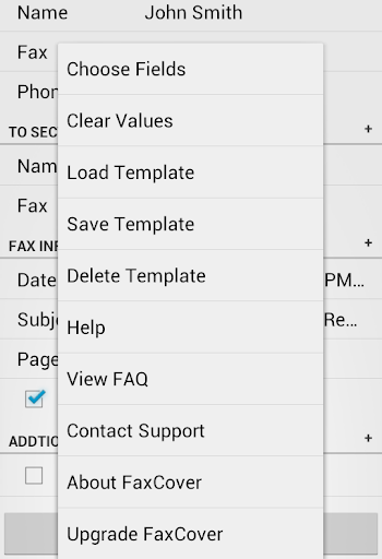 FaxCover Pro Create Cover Page Screenshot 9