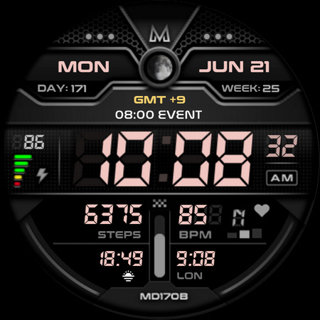 MD170B Digital watch face Screenshot 11