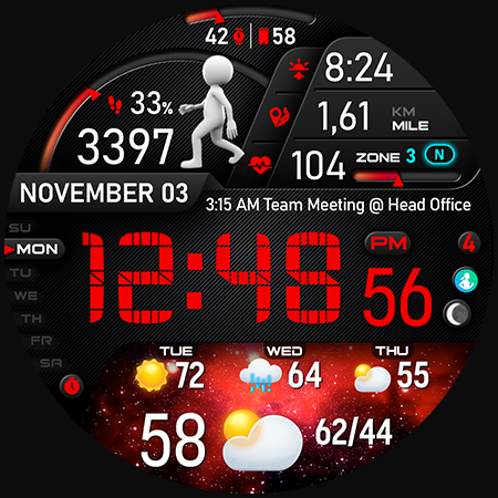 PER23 Digital Watch Face Screenshot 9
