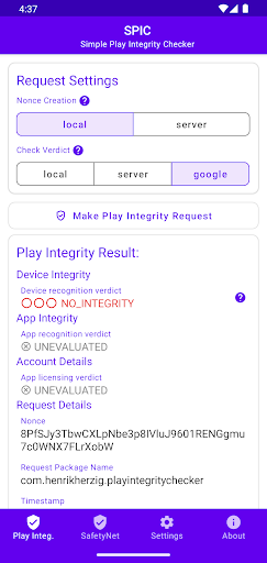 SPIC - Play Integrity Checker Screenshot 8