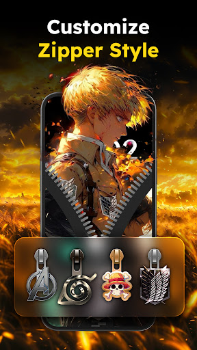 Zipper Lock Wallpapers Screen Screenshot 5