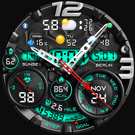 PER32 Ultra Hybrid Watch Face Screenshot 47